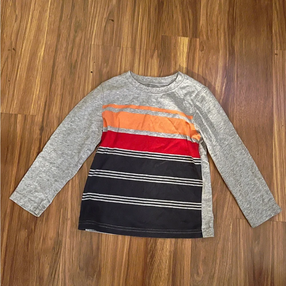 Tommy Hilfiger and Okie Dokie Gray Long sleeve shirts with Stripes